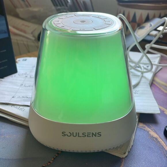 Smart Nursery Light for Kids and Babies Teal White Night Light Noise Machine - Picture 14 of 16